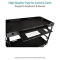 keyboard tray for camera production cart. compatible with cart, v1.1, bowado & bowado pro carts. for keyboard & mouse. easy & tool-less mounting (vctr-kbt)