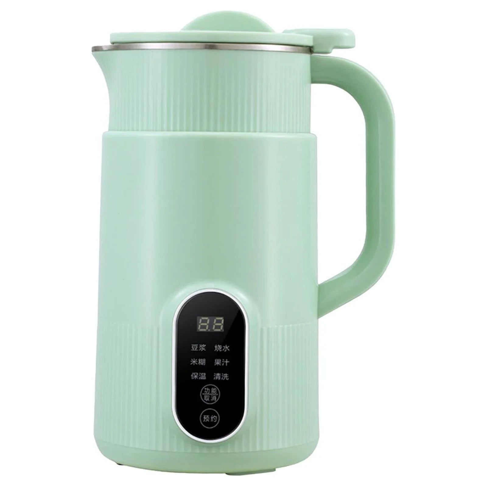 LOVIVER Nut Milk Maker Electric Soy Milk Machine Mixing Multifunctional Soy Milk Maker Soy Milk Citrus Juicer for Home Travel Camping Green 800ml