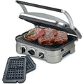 Multifunction Nonstick Electric Griddle with 2 Waffle Plates For Grill Panini Waffle