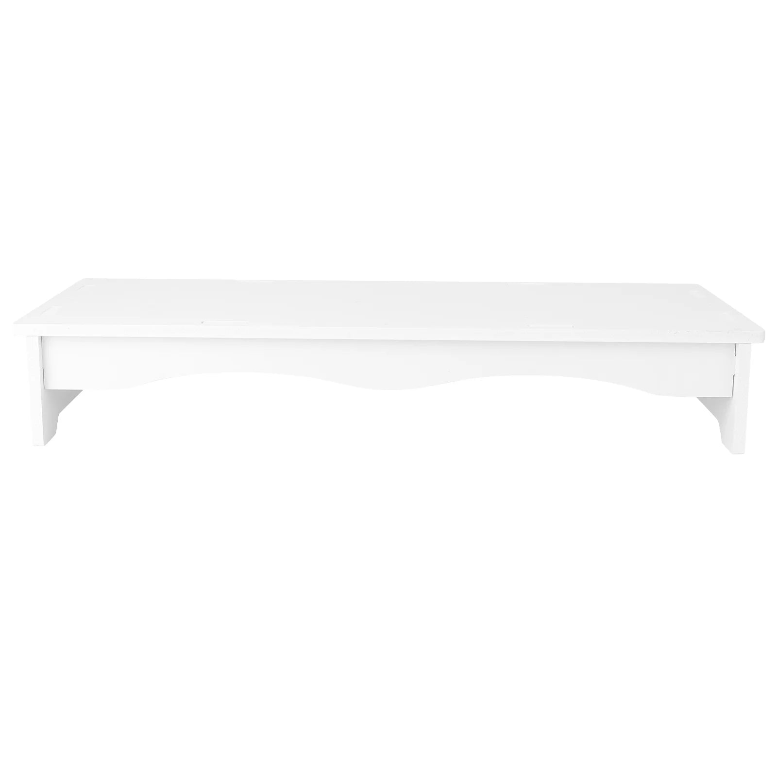 1PC Computer Monitor Heightened Rack Desktop Base Bracket Keyboard Holder(White)