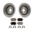 Transit Auto - Rear Disc Brake Rotors And Semi-Metallic Pads Kit For Audi S5 A4 Quattro K8F-101887