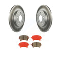 Transit Auto - Rear Coated Disc Brake Rotors And Semi-Metallic Pads Kit For 2008 Audi A4 Quattro With 300mm Diameter Rotor KGS-102369