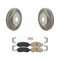 Transit Auto - Front Coated Disc Brake Rotors And Ceramic Pads Kit For Honda CR-V Hybrid KGA-100198