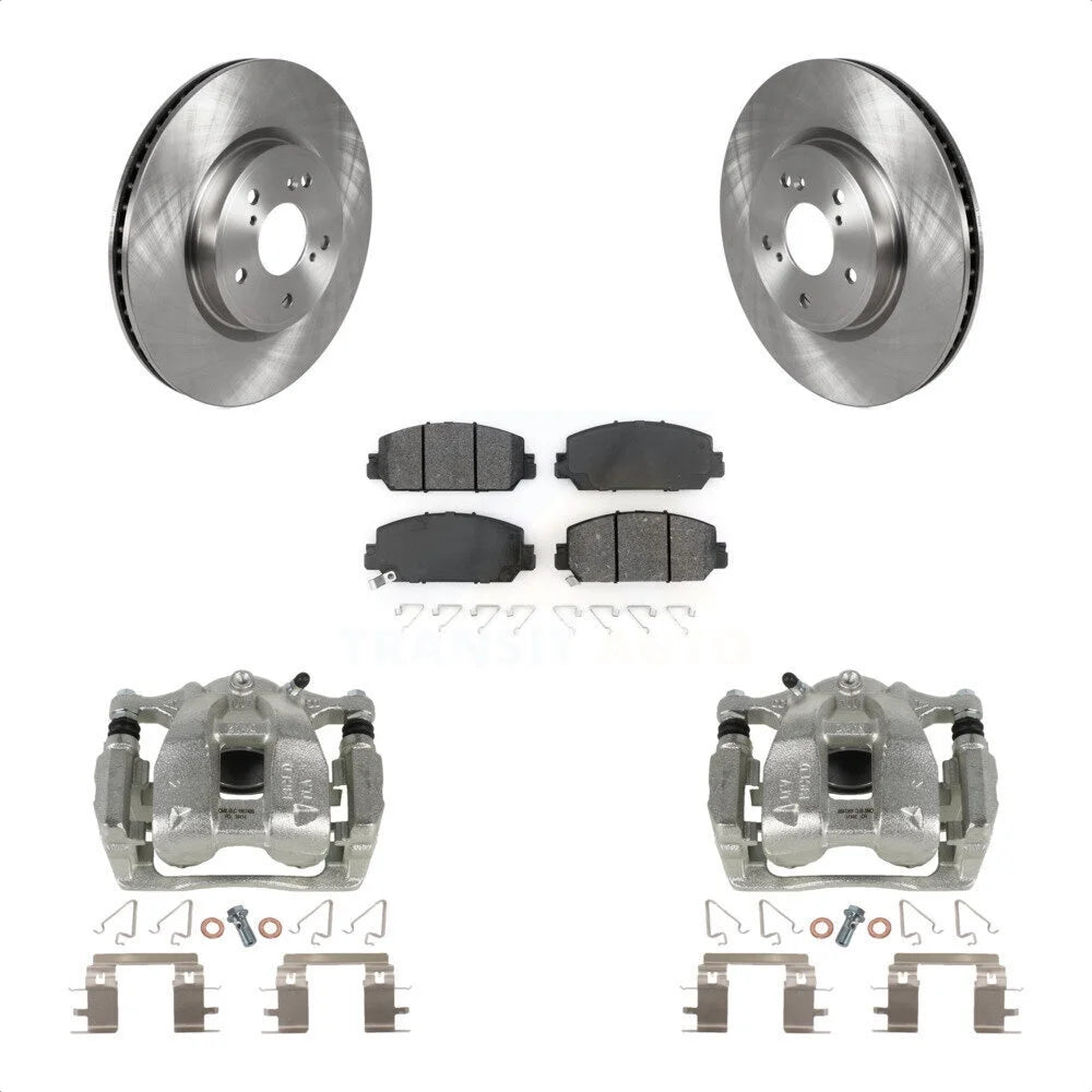 Transit Auto Front Disc Brake Caliper Rotors And Semi-Metallic Pads Kit For Honda CR-V KC8-100098S