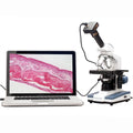 AmScope 40X-2000X LED Monocular Digital Compound Microscope w 3D Stage and 1.3MP Camera New