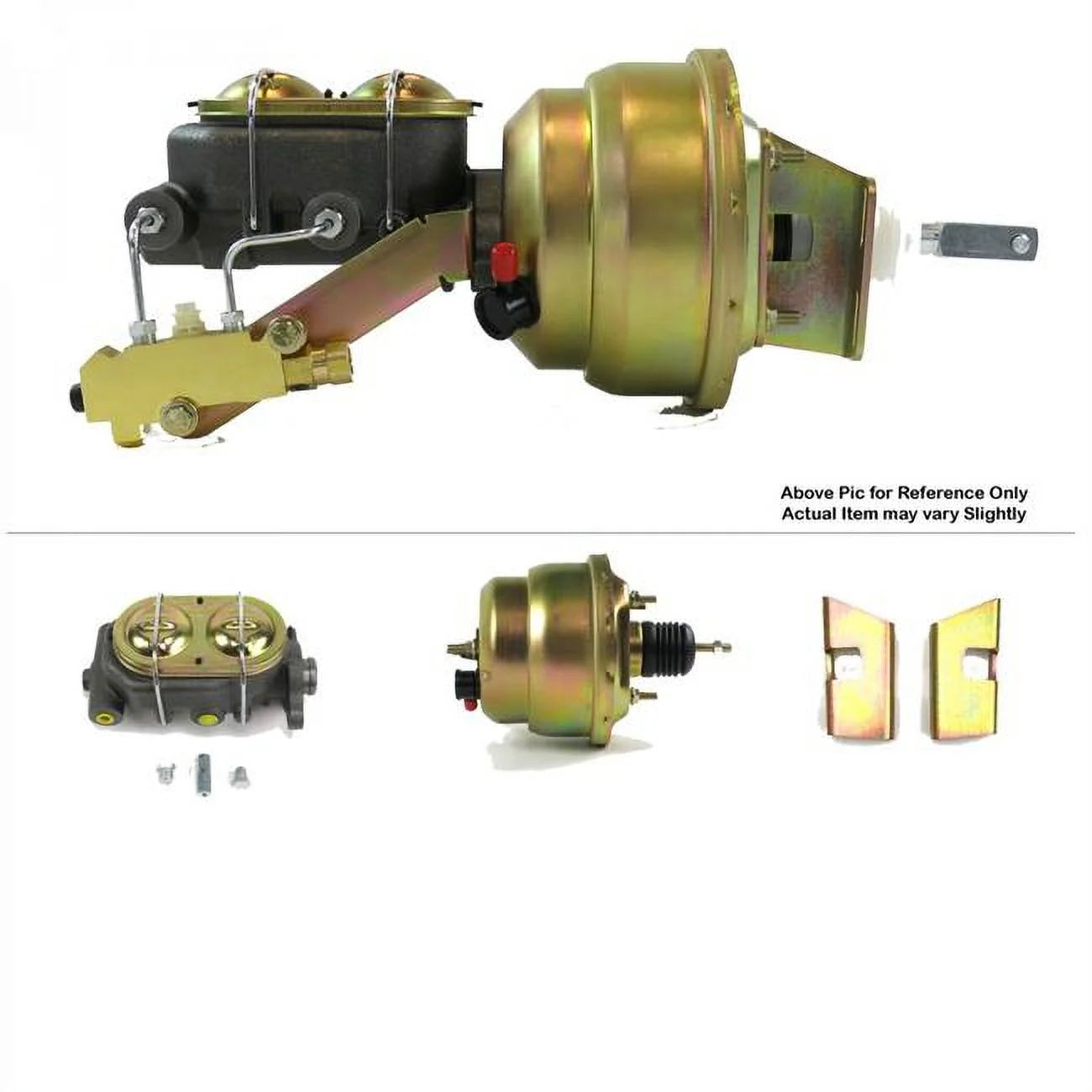 Helix Suspension Brakes & Steering  1960-1962 Chevy Truck Firewall Mount Power 7 in. Dual Brake Booster Kit Disc & Drum