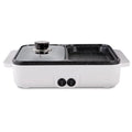 Electric Grill Pan 2 Speed Household Multifunctional Small 2L Hot Pot Barbecue One Pot 1200W High Power Dormitory Barbecue Machine