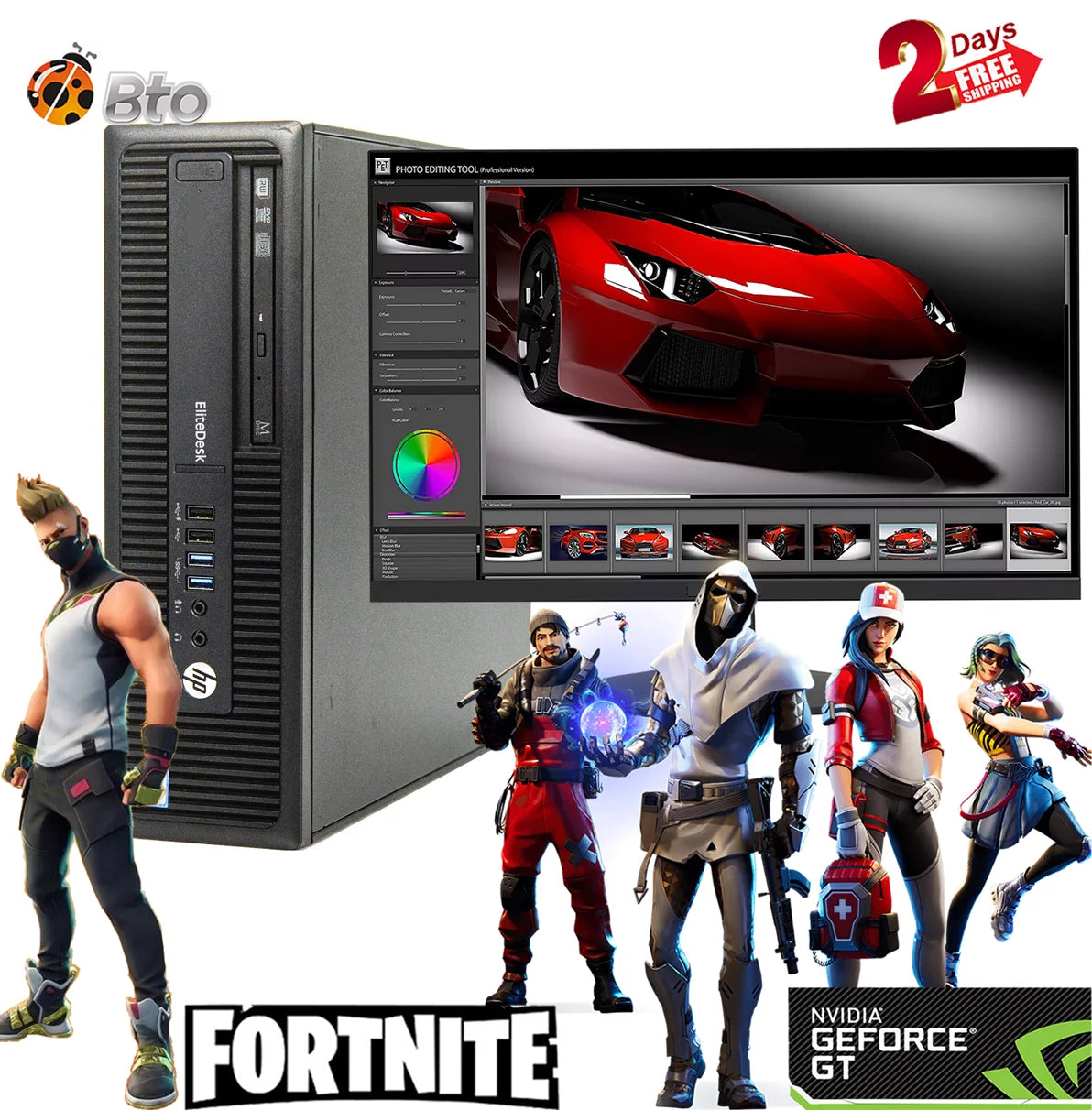 Restored Gaming HP 800G1 Desktop SFF Computer PC Intel Core i7-4570 Processor 16GB Ram 500GB HDD 20 LCD NVIDIA GT 730 4GB KB & Mouse Bto Wifi Adapter Bluetooth Windows 10 (Refurbished)
