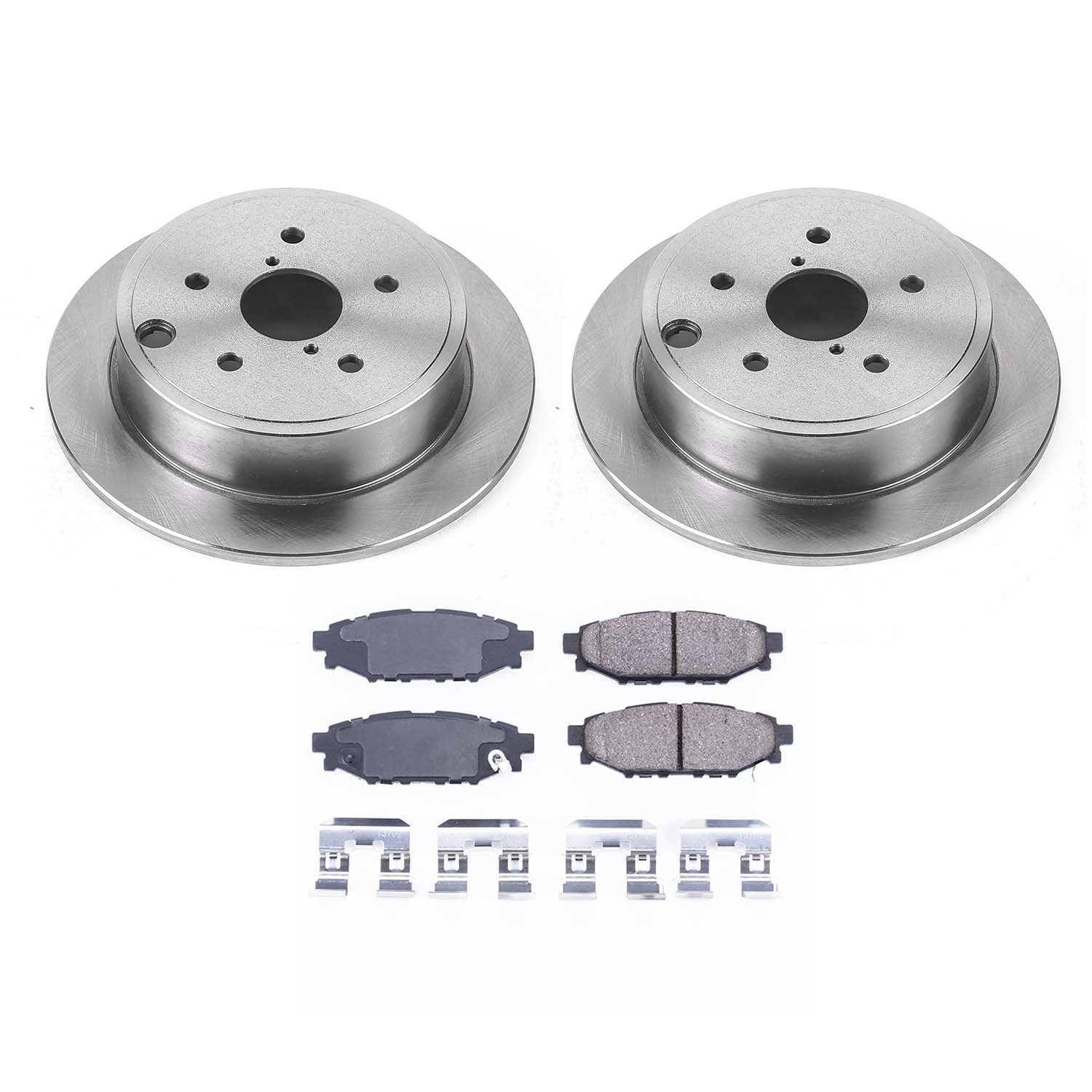 Ultimate Brakes Rear Ceramic Brake Pad and Rotor Kit with Hardware WM80181