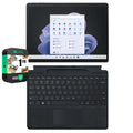 Microsoft QIL-00018 Surface Pro 8 13 Touch Tablet, Intel i7, 16GB/256GB, Graphite Bundle with Microsoft Surface Pro Signature Mechanical Keyboard, Black and 1 YR CPS Enhanced Protection Pack