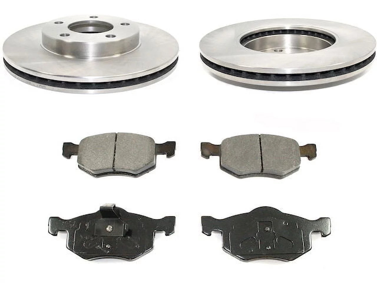 Front Ceramic Brake Pads and Rotor Kit - Compatible with 2001 - 2007 Ford Escape 2002 2003 2004 2005 2006