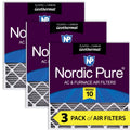 28x30x2 Geothermal MERV 10 Pleated Plus Carbon AC Furnace Filters 3 Pack