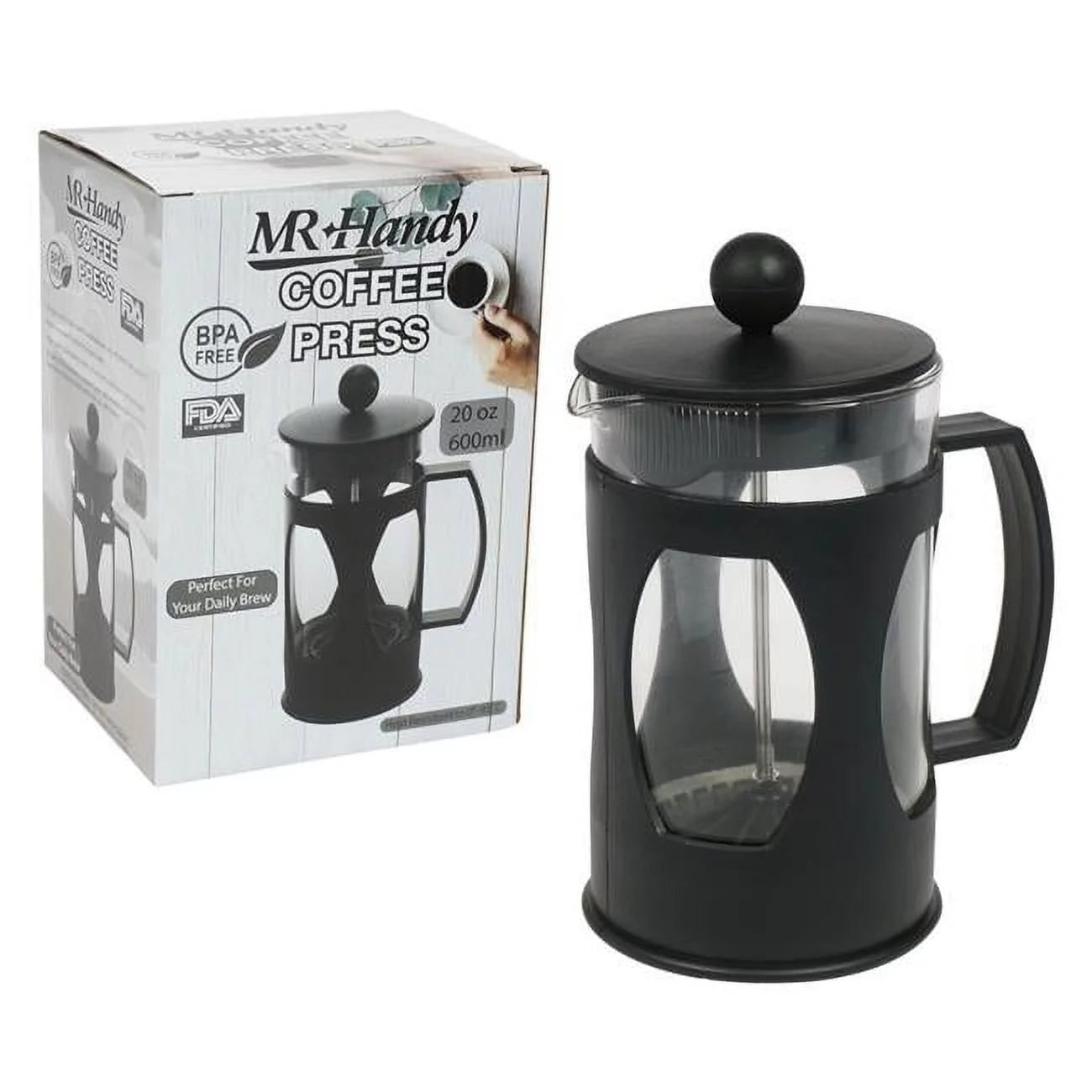 DDI 2349835 20 oz Coffee Press, Black - Case of 18