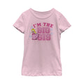 Girl's Nintendo Big Sis Princess Peach  Graphic Tee Light Pink Large