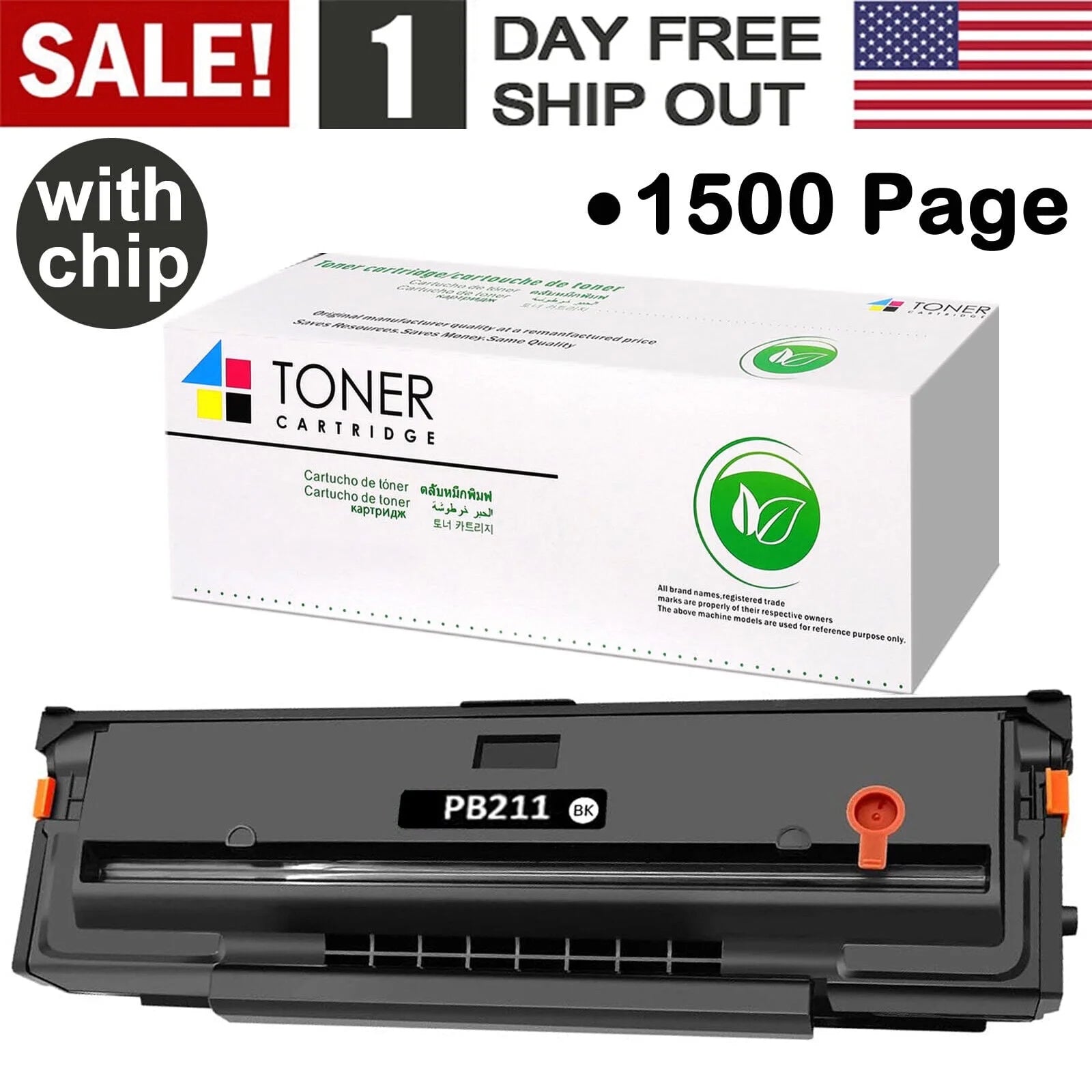 Compatible Toner Cartridge PB-211 PB211 PB 211 PB-211EV PB211EV PB 211EV 1500 Pages Black for Pantum P2500W P2502W P2207 M6550 M6500NW M6550NW M6600 M6600NW M6552NW M6602NW Printer
