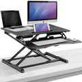 Sorbus Standing Desk- Height Adjustable Sit-To-Stand Monitor Desk with Keyboard Tray and Built-In Tablet Integration, Dual Monitor Riser, Laptops, Tablets, etc, For Home or Office