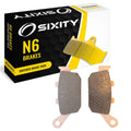 Sixity N6 Sintered Brake Pads FA496 Rear Replacement Kit Full Complete