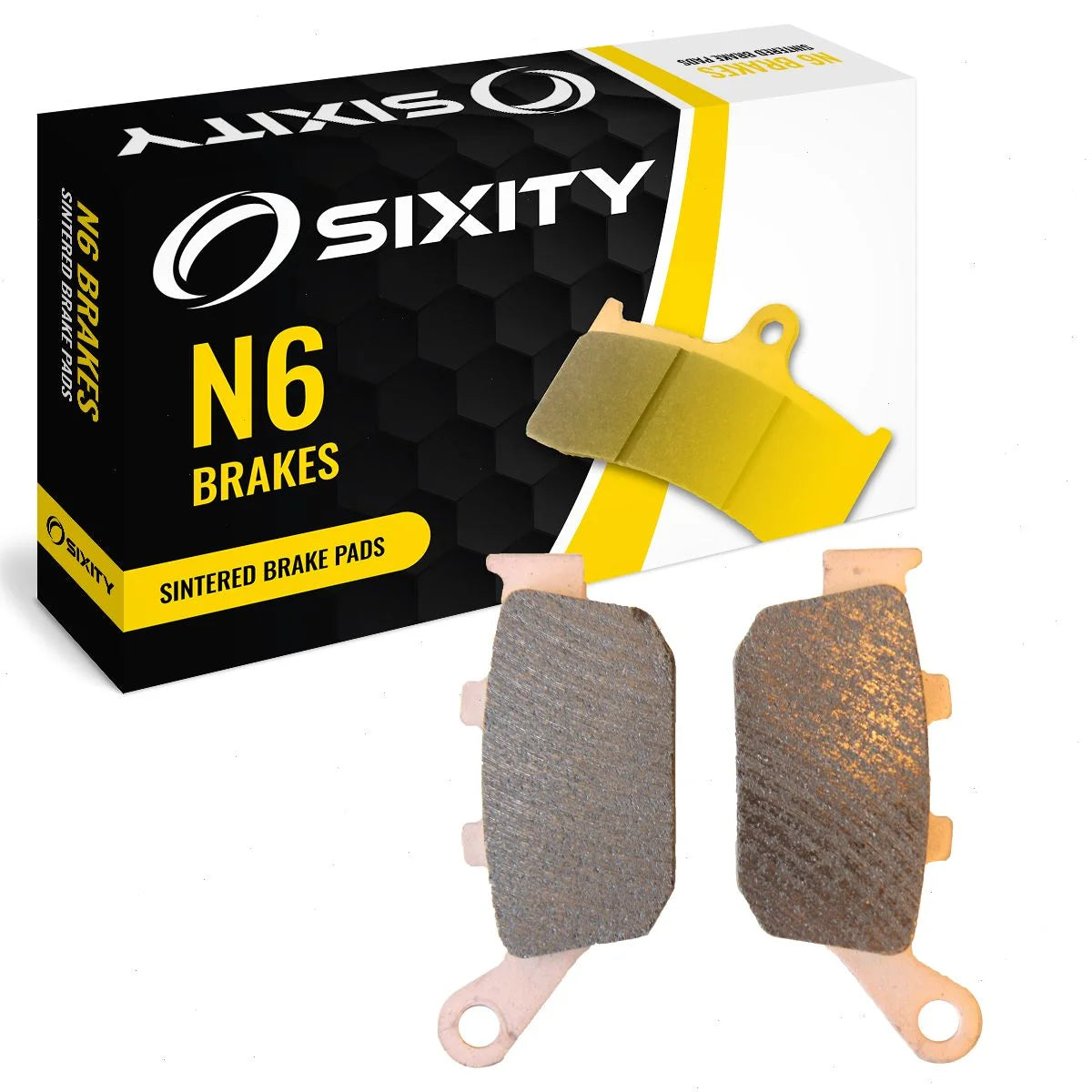Sixity N6 Sintered Brake Pads FA496 Rear Replacement Kit Full Complete