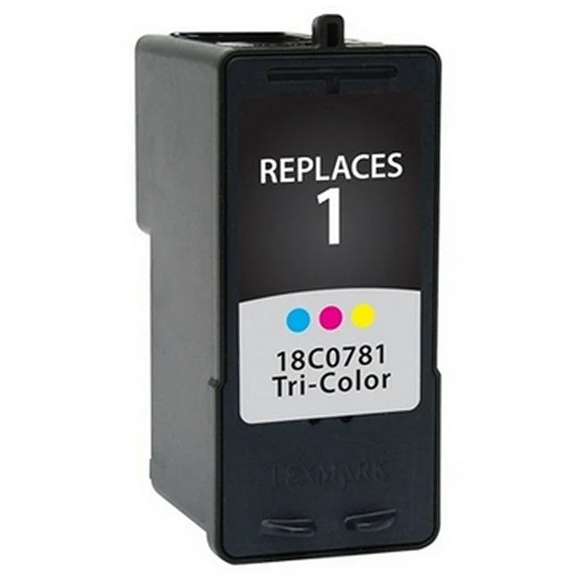 PrinterDash Replacement for Lexmark X2300/X2310/X2330/X2350/X2450/X3450/X3470/Z730/Z735 Color Inkjet (190 Page Yield) (NO. 1) (18C0781)