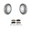 Transit Auto - Front Coated Disc Brake Rotors And Ceramic Pads Kit For Honda CR-V Crosstour Accord KGC-100497