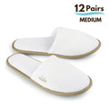 Bergman Kelly Spa Slippers for Men and Women, Closed Toe Disposable Indoor House Shoes with EVA Sole (US Company)