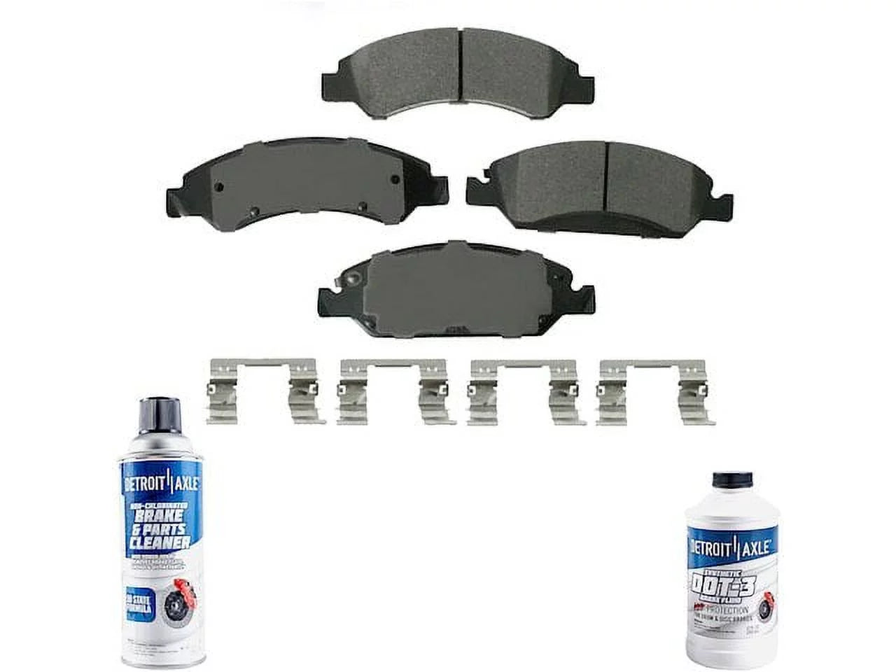 Front Brake Pad Set - Compatible with 2008 - 2020 Chevy Tahoe 2009 2010 2011 2012 2013 2014 2015 2016 2017 2018 2019