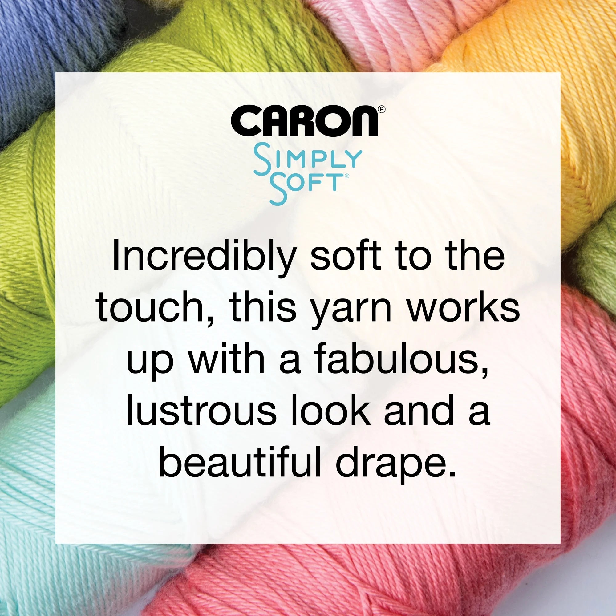 Caron? Simply Soft? #4 Medium Acrylic Yarn, Lavender Blue 6oz/170g, 315 Yards (9 Pack)