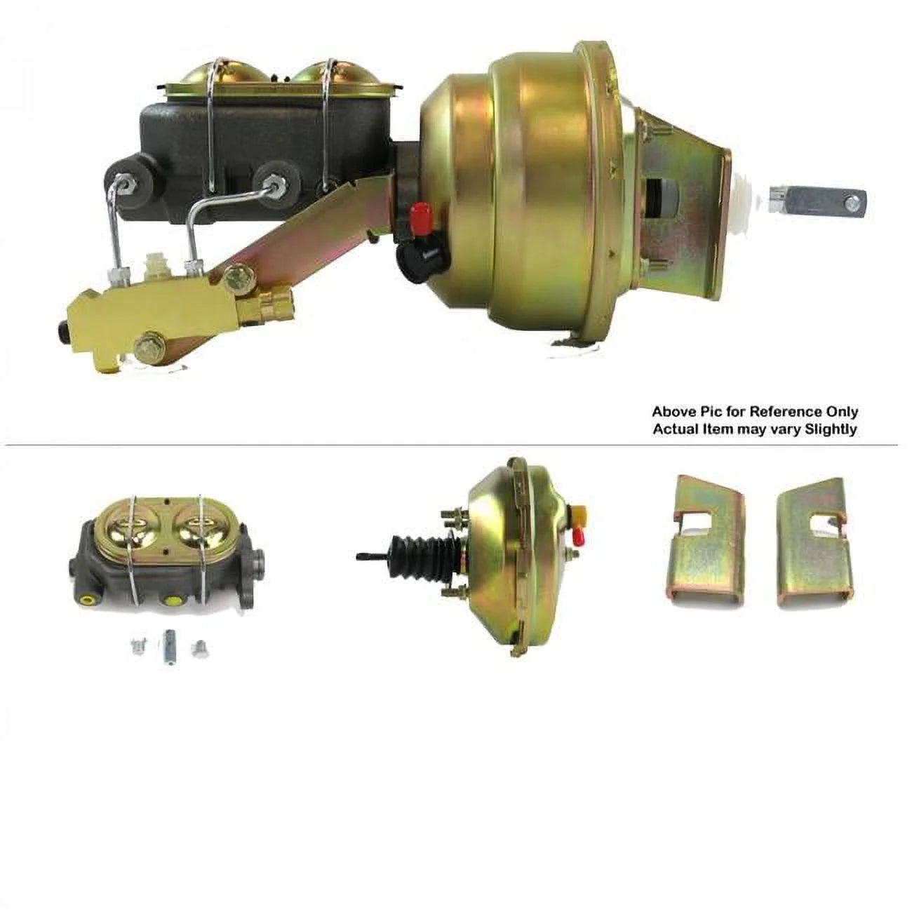Helix Suspension Brakes & Steering  1963-1966 Chevy Truck Firewall Mount Power 9 in. Single Brake Booster Kit Disc & Drum
