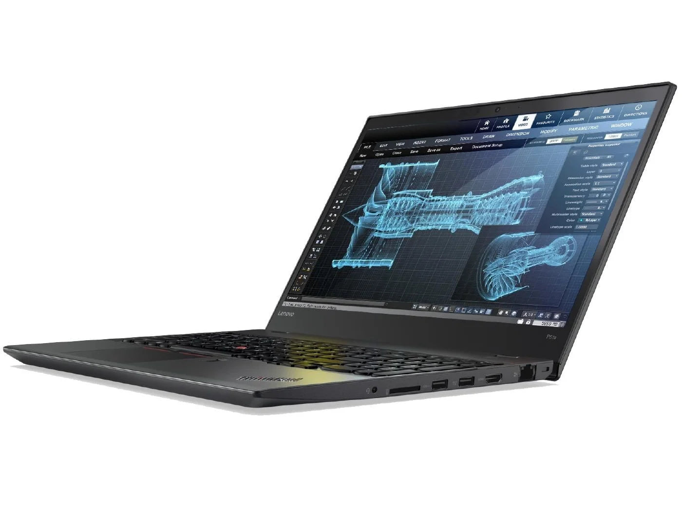 Lenovo ThinkPad P51s Mobile Workstation Laptop - Windows 10 Pro, Core i7-7600U, 8GB RAM, 2TB SSD, 15.6 4K UHD 3840x2160 IPS Display, IR Cam, NVIDIA Quadro M520M, Backlit Keyboard, Smart Card Reader