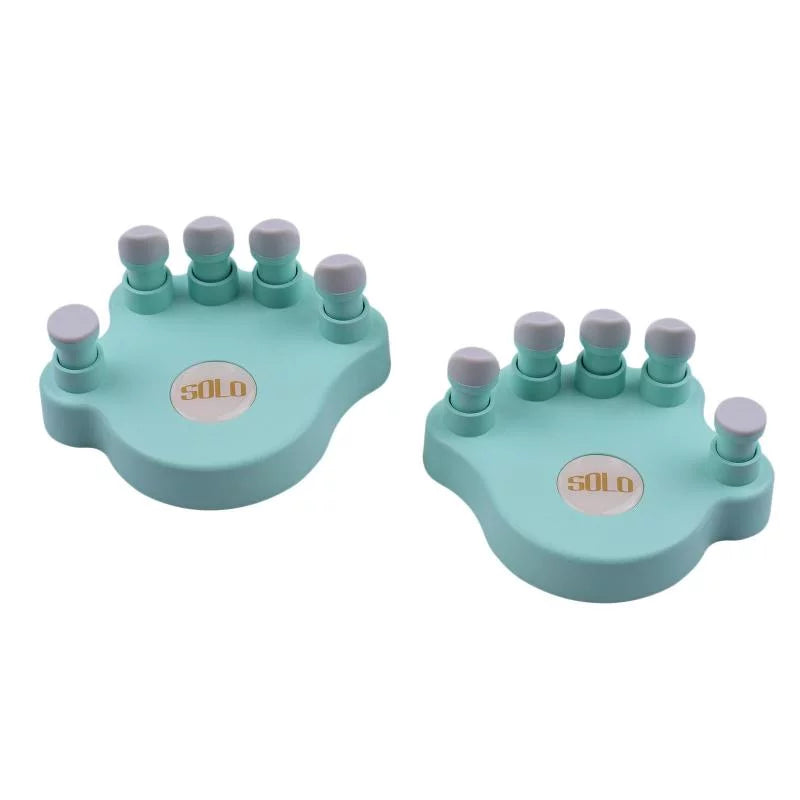 Piano Finger Trainers Finger Correctors Tools W/ Round Keys Soft Finger Pads - blue, 13.5x14x6.4cm