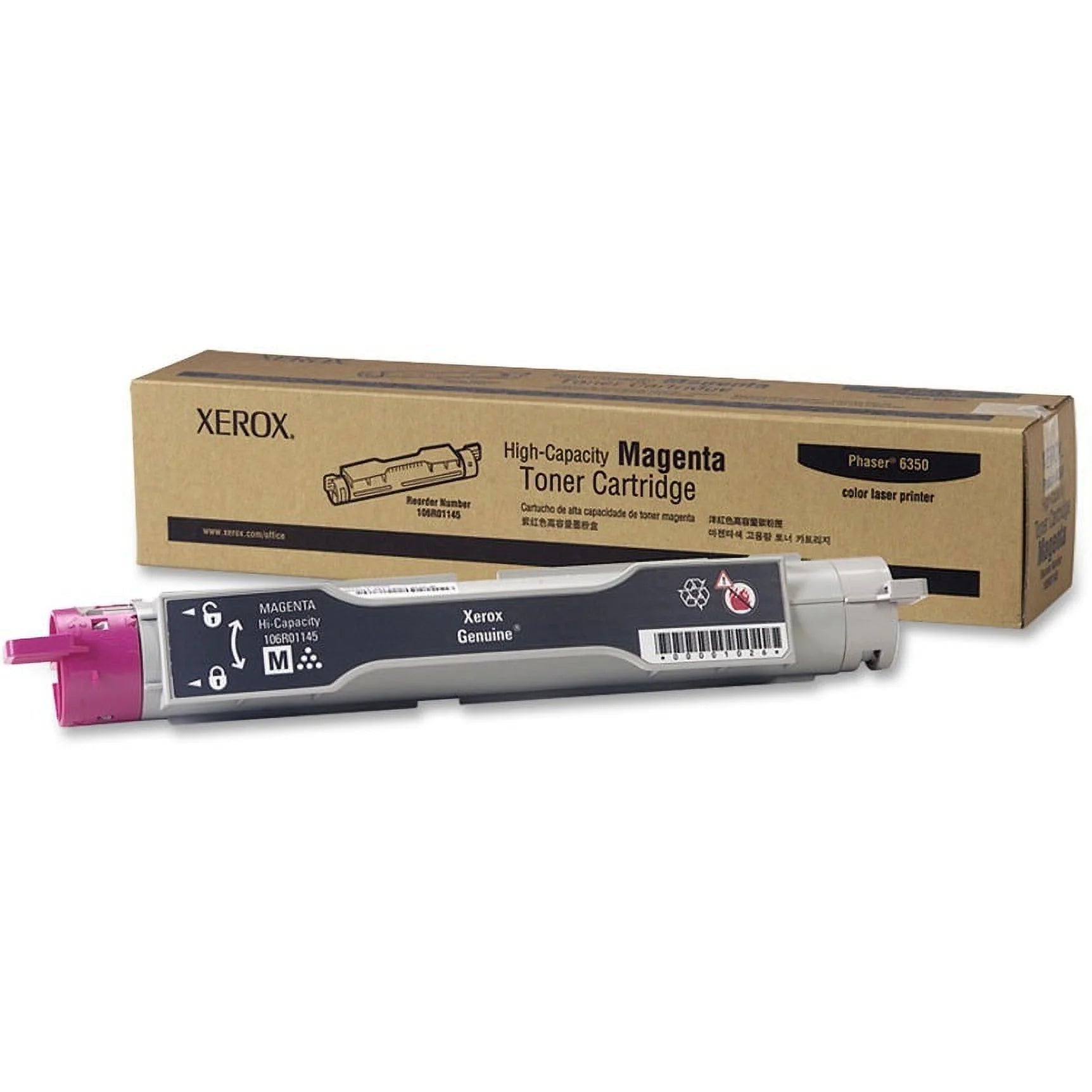 Xerox, XER106R01145, Phaser 6350 Toner Cartridge, 1 Each