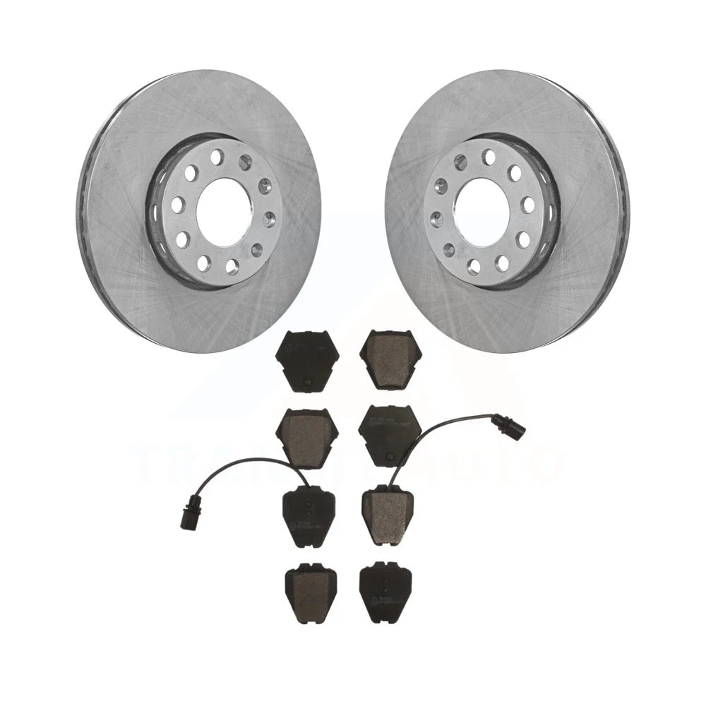Transit Auto - Front Disc Brake Rotors And Ceramic Pads Kit For Volkswagen Passat Audi A4 Quattro K8T-100290