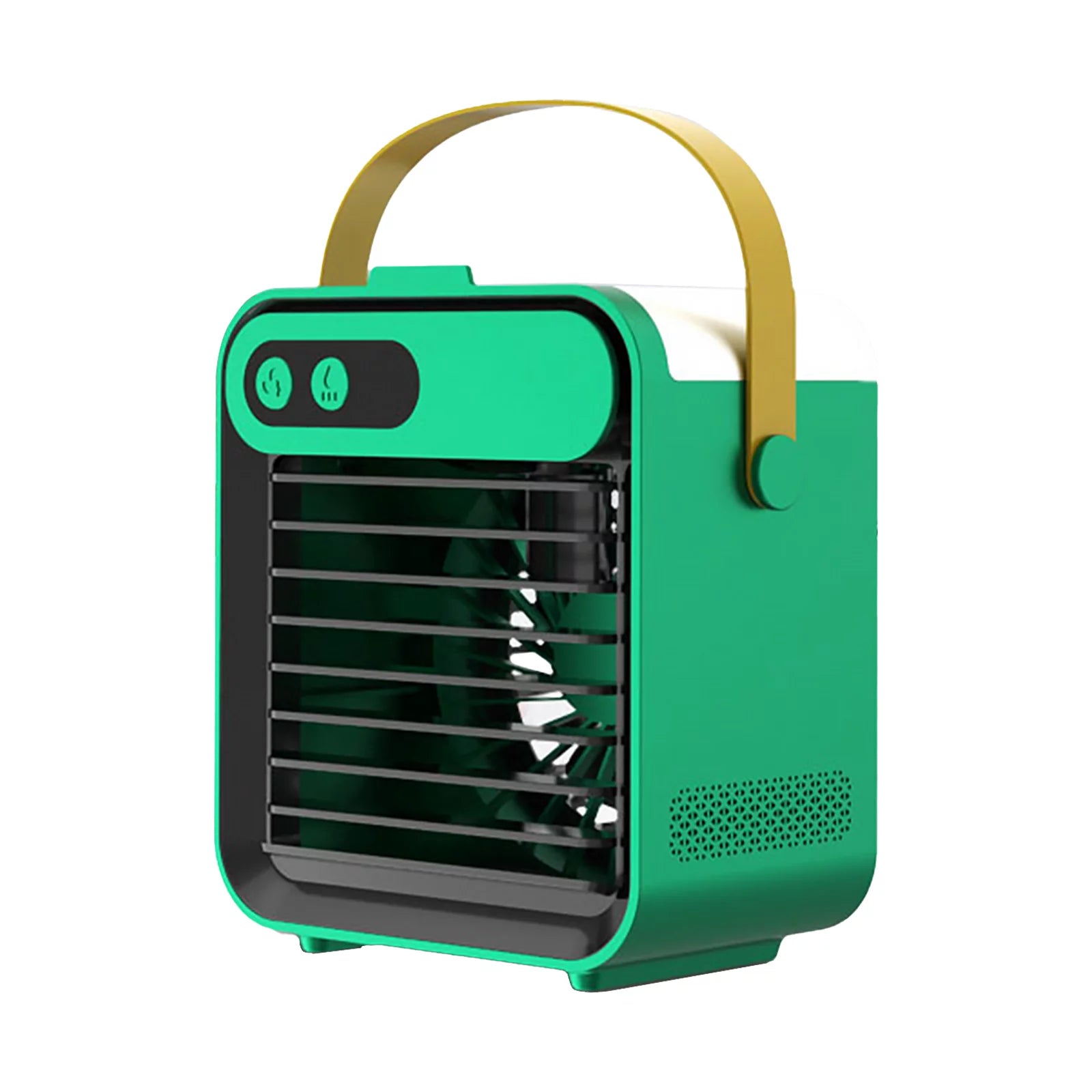 Air Conditioner Fan With Phone Holder Mirror Cooling Air Cooler 180mL Space Cooler 3 Speeds USB Air Cooler Fan Convenient Handle for Home Office