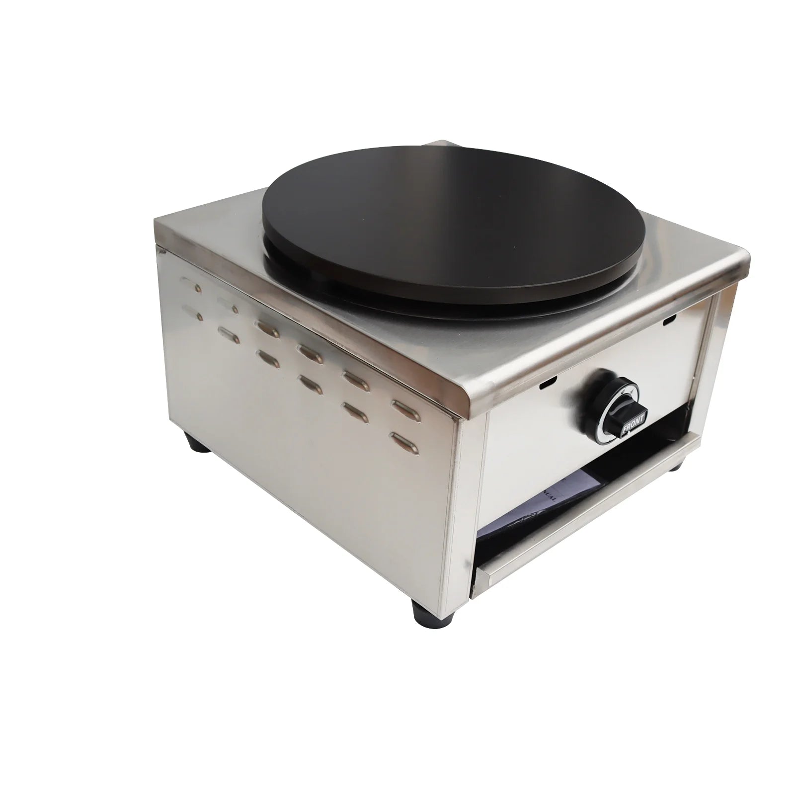 INTSUPERMAI Commercial Pancake Maker LP Gas Crepe Machine Pan Griddle Machine