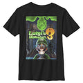 Boy's Nintendo Luigi's Mansion 3 Poster  Graphic Tee Black Medium