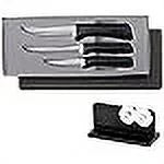 RADA Anthem Series Set of 3 Kitchen Knife Silver Handled Set With Knife Shaprener