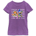 Girl's Nintendo Splatoon You're a Squid Kid  Graphic Tee Purple Berry Large