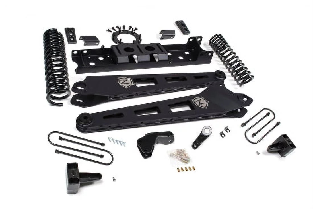 Zone OffRoad 2019-2022 Dodge Ram 3500 Diesel 4.5in Front 3in Rear Radius Arm with Overload 6 Bolt T-Case No Shocks ZOND81