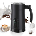Yabuy Easy Cleaning Milk Frother and Steamer Stainless Steel 4 in 1 Hot/Cold Foam Maker Silent Operation 400W Non Stick Interior 11.84oz/350ml for Coffee Hot Milk