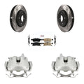Transit Auto Front Disc Brake Coated Caliper Drilled Slotted Rotors And Ceramic Pads Kit For Jeep Grand Cherokee Dodge Durango KCD-100184N