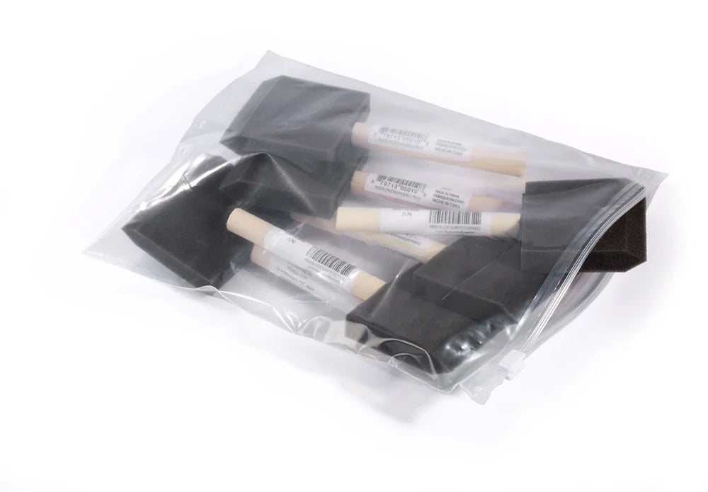 Slider Top 3 Mil Clear Poly Bags, 6W X 9L inches (Laddawn 4070) - Case of 250 Bags
