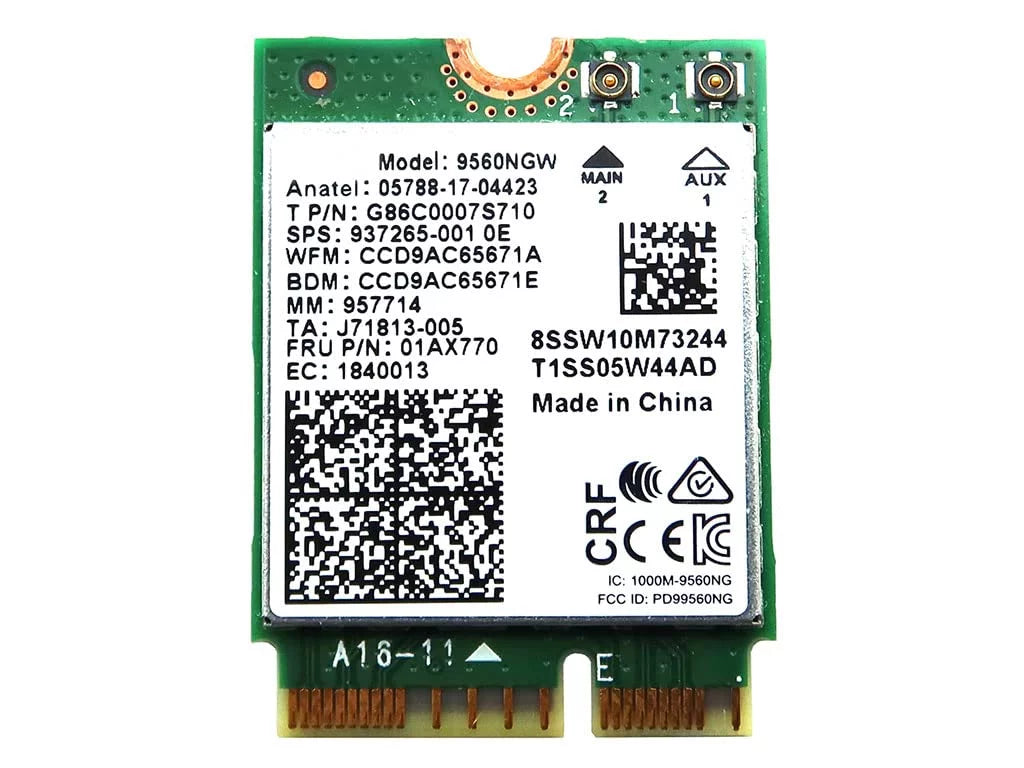 9560NGW Intel M.2 2230 802.11AC Wlan Bluetooth 5.1 Wireless Card G86C0007S710 Laptop Wireless Cards - Wifi