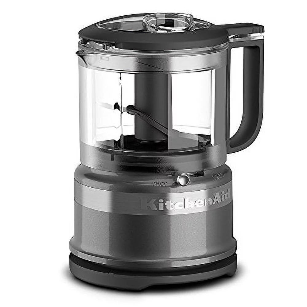KitchenAid KFC3516QG 3.5 Cup Mini Food Processor, Liquid Graphite (Used)