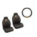 Boston Bruins 2 Seat Covers And Wheelcover With