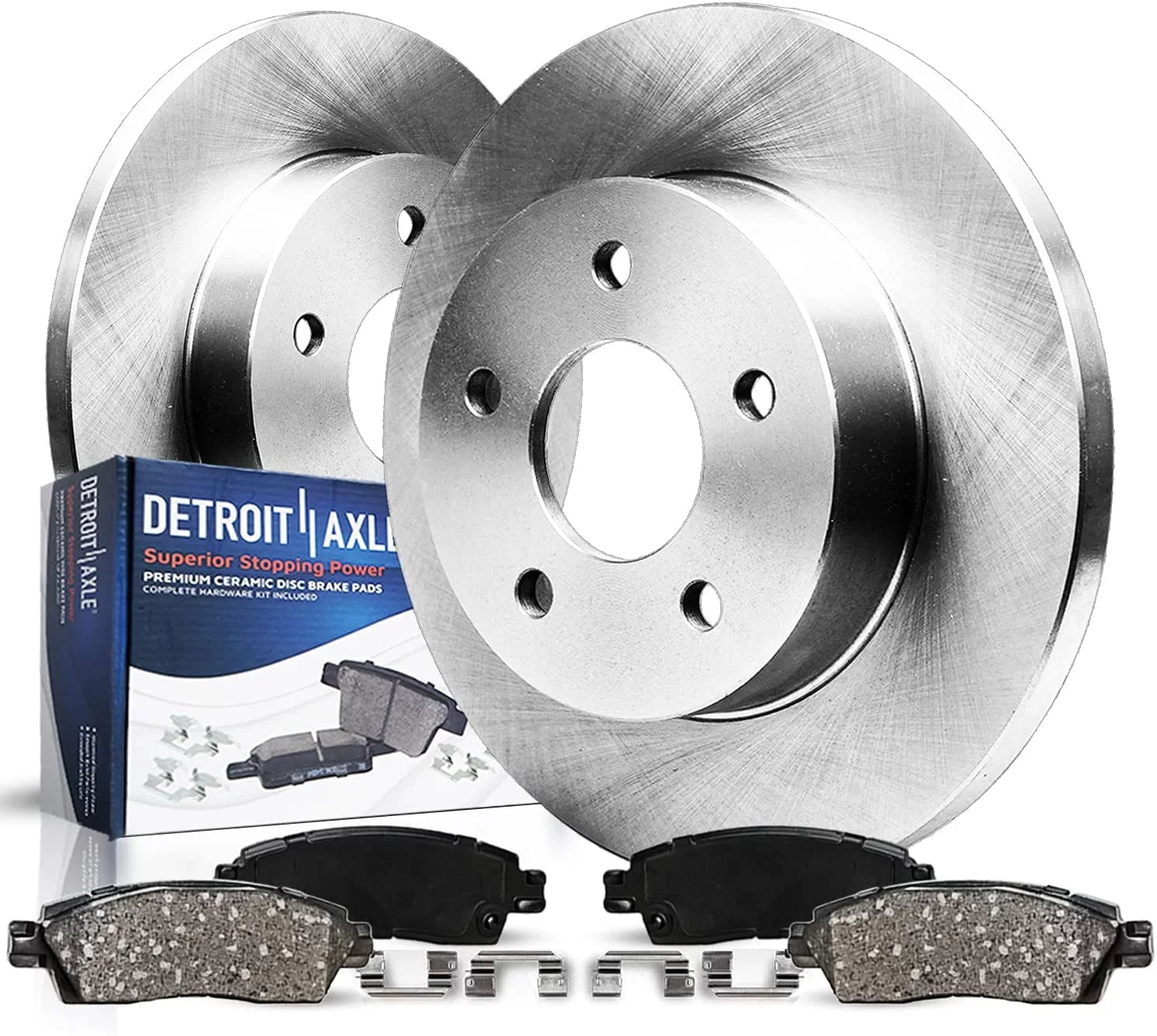Detroit Axle - Rear Brakes and Rotors Brake Pads Replacement for Ford F-150 Expedition Lincoln Navigator Fits select: 2000-2003 FORD F150, 2000-2002 FORD EXPEDITION XLT