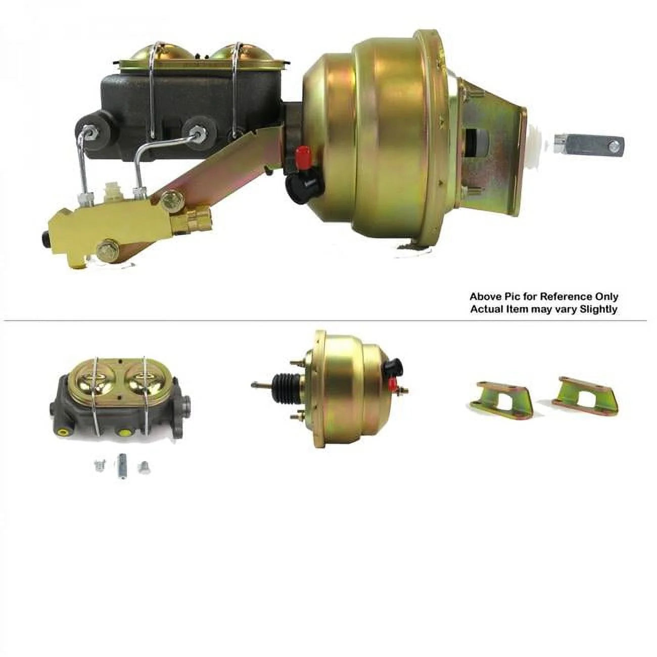 Helix Suspension Brakes & Steering  1961-1964 Ford Truck Firewall Mount Power 8 in. Dual Brake Booster Kit Disc & Drum