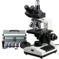 AmScope 40X-1600X Phase Contrast Turret Doctor Veterinary Trinocular Compound Microscope New