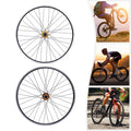 TFCFL 27.5inch MTB Mountain Bike Wheelset Aluminum Alloy Hub Dual-Six-Hole Disc Brake Rim Gold