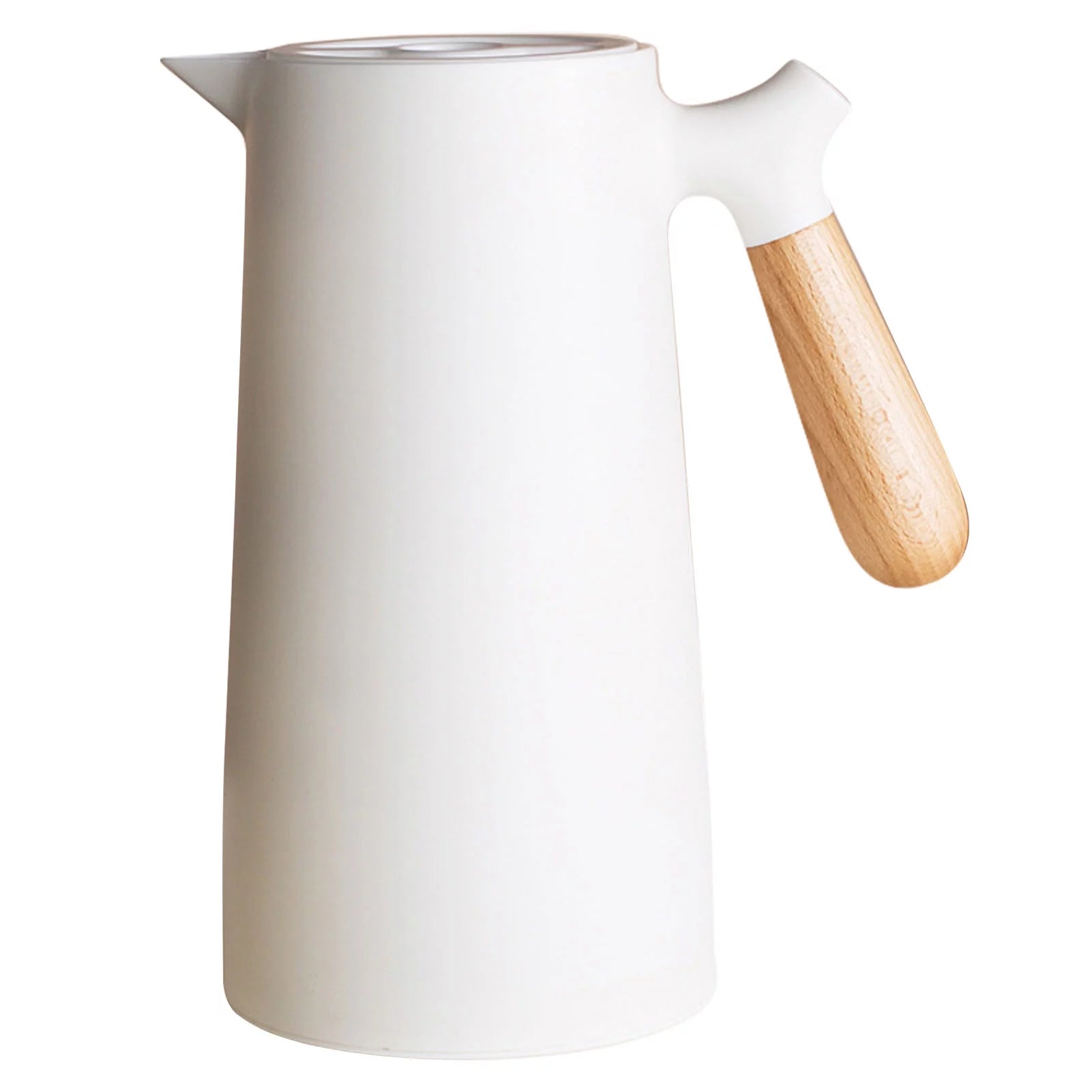 iKayaa Thermal Coffee Carafe, Upgraded Plastic Double Wall Vacuum Insulated Flask with Copper Plati