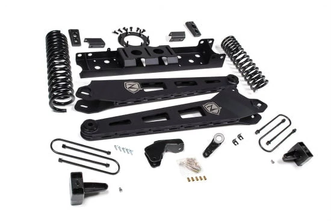 Zone OffRoad 2019-2022 Dodge Ram 3500 Diesel 4.5in Front 3in Rear Radius Arm Block without Overload 6 Bolt T-Case No Shocks ZOND80